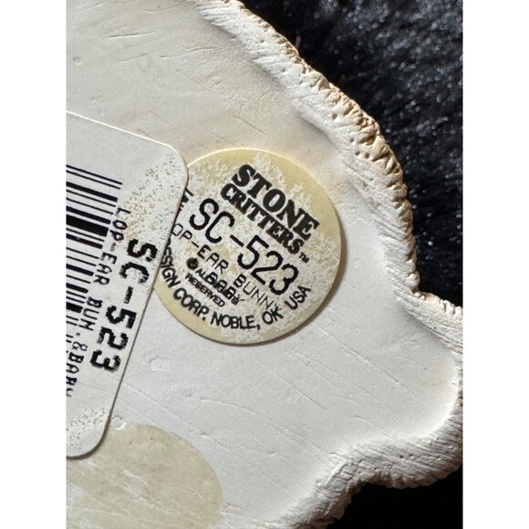 Vintage Stone Critters SC-523 Ear Bunny Figurine Beige Rabbit 1993 - Picture 5 of 7